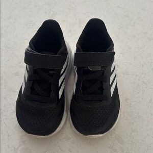 Adidas Kids Black and White Sneakers 5T